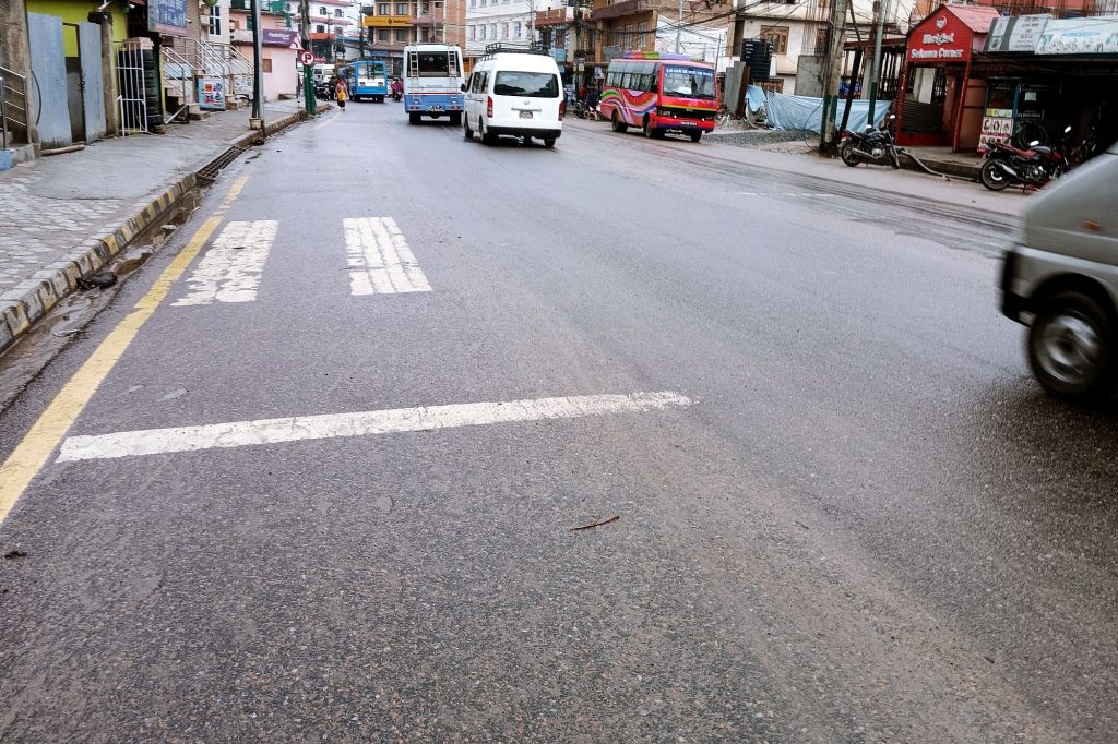 Disappearing road markings